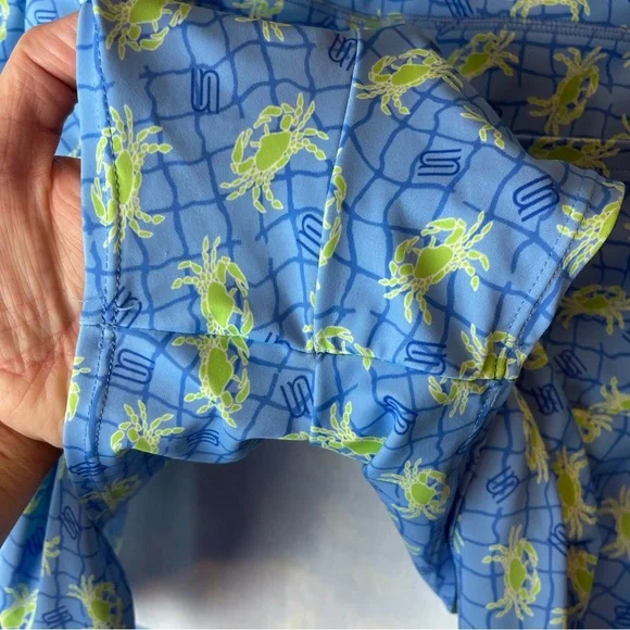 Southwind Apparel Skort Blue Crab Sea Beach Print XL - Picture 8 of 11